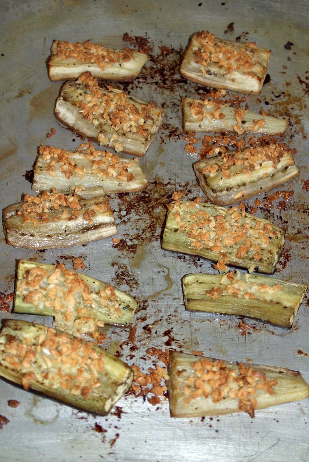 Musings in Mass Olive Oil Roasted Eggplant with Lemon and Garlic