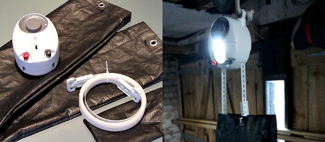 Gravity light comes with a sandbag and built in dc generator that provides light on being pulled with a weight for 30 minutes via geniushowto.blogspot.com science and technology news and innovative gadgets