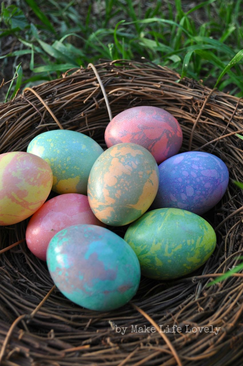 Easy Marbled Easter Eggs Tutorial Make Life Lovely