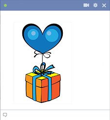 Special Gift Delivery Facebook Emoticon