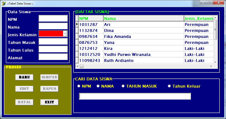 The Dead Cross Tech Aplikasi Absensi Sederhana Menggunakan Delphi 7