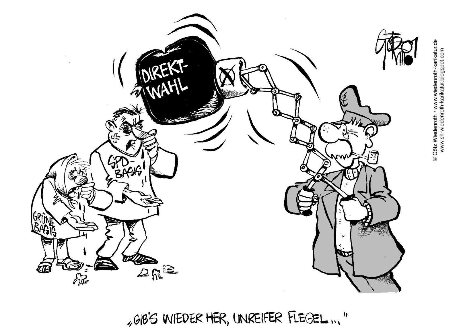 Der Norden In Der Wiedenroth Karikatur Direktwahl Stehvermogen Uberschatzt