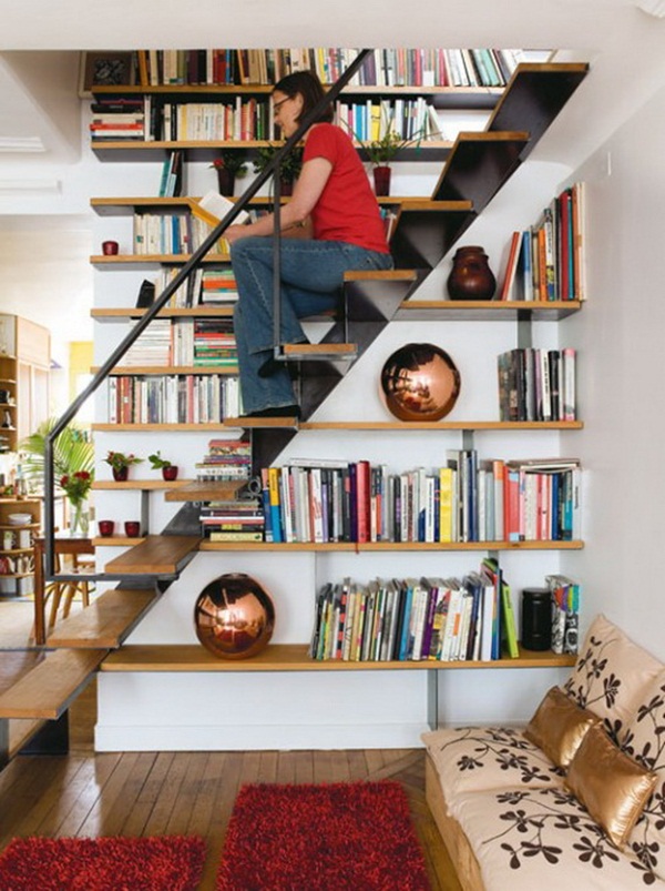 Minimalist and Very Attractive Under Stairs Space Save ~ Home Decor