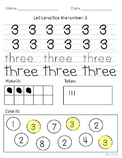 Teaching Numbers - Miss Kindergarten