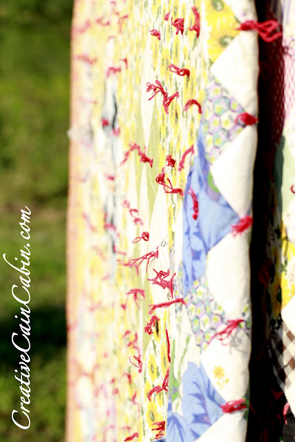 US12 Garage Sale Find - Vintage Quilt #1 - CREATIVE CAIN CABIN