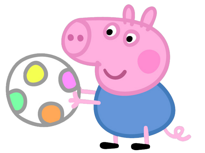 Set de imágenes png de Peppa Pig para marcos. fotos y calendarios