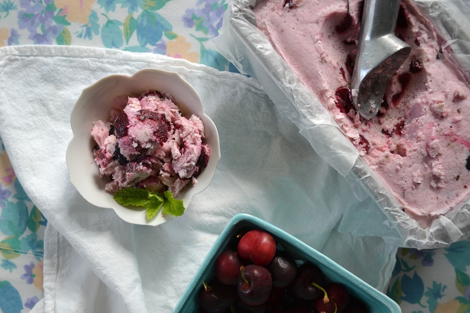 Attic Lace Homemade Honey & Cherry Frozen Yogurt