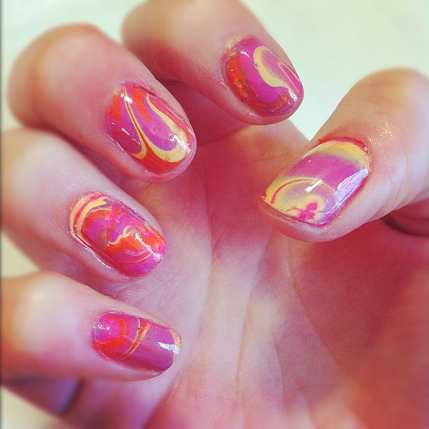 MUA Cosmetics Get Creative with Marble Effect Nails…