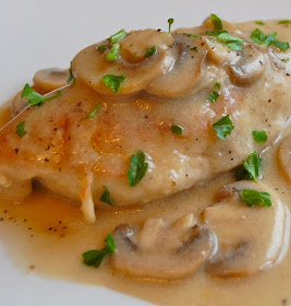 oven baked chicken with mushroom sauce