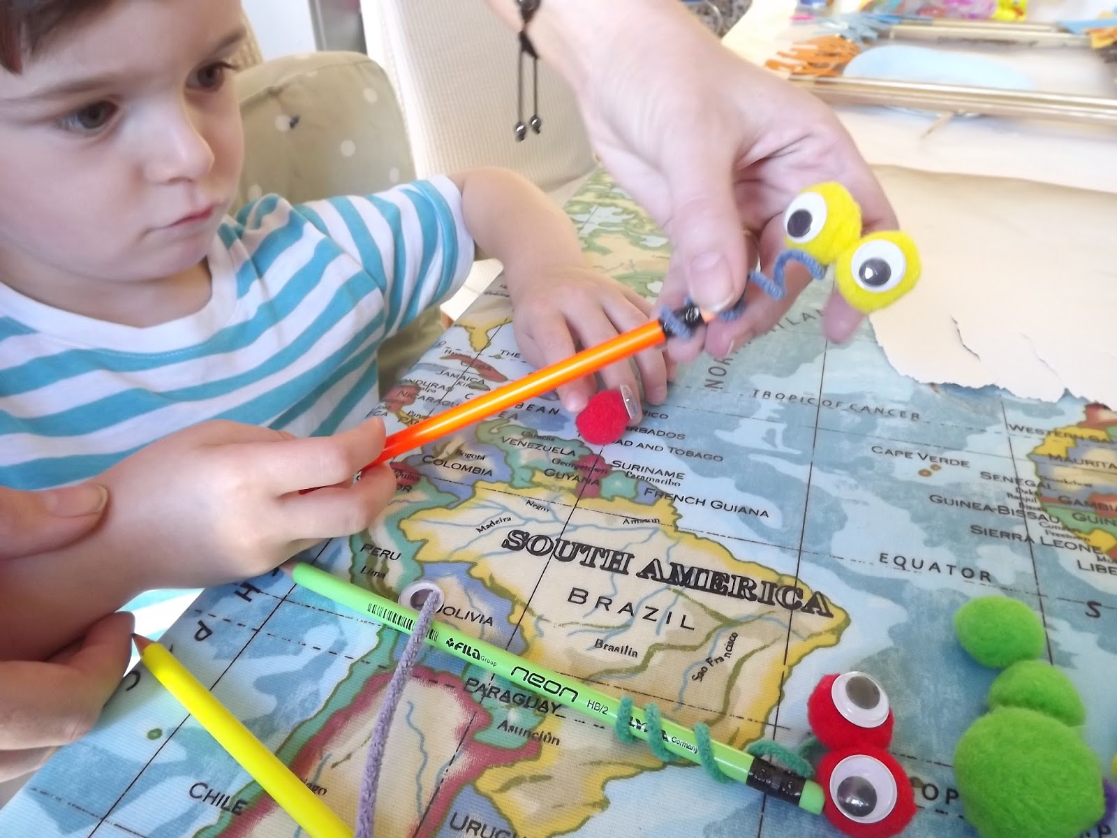 Get Crafty Googly Eyed Snake Pencil Toppers