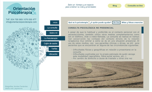 Orientación y Psicoterapia, centro de psicología en Barcelona, terapia Gestalt, psicóloga humanista, tratamientos de ansiedad, depresión, autoconocimiento, desarrollo personal