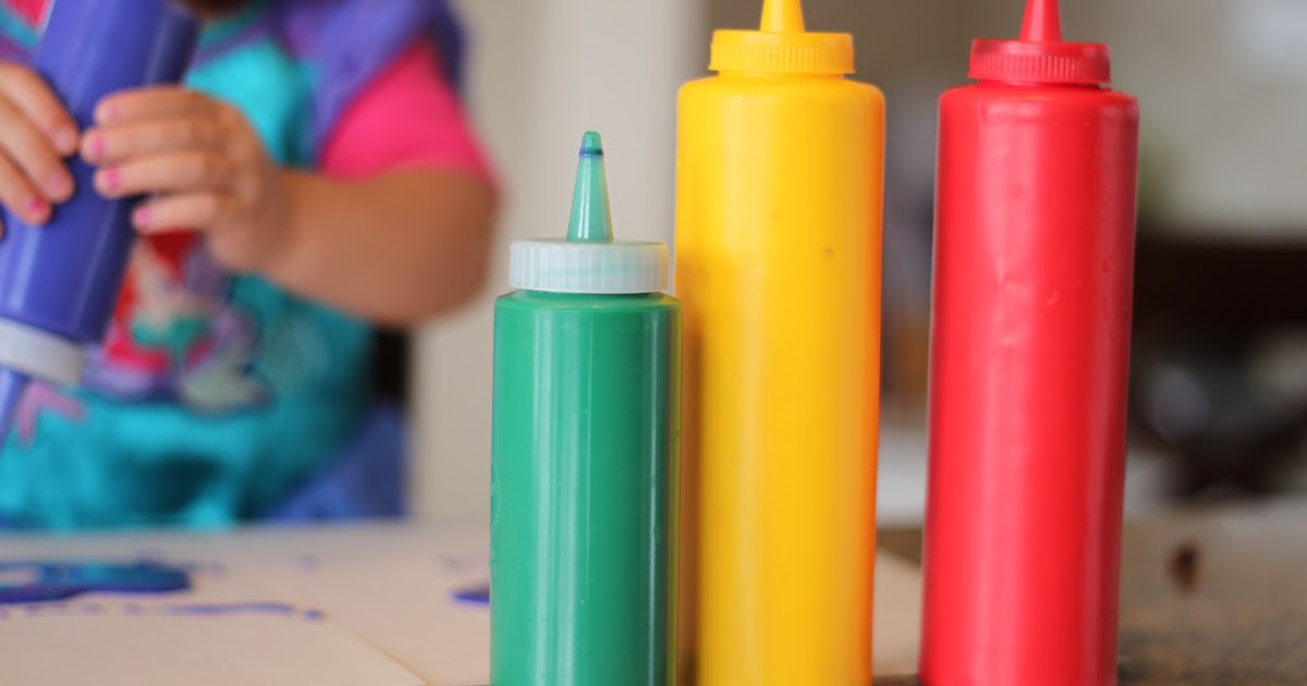 Playing House Squeeze Bottle Painting