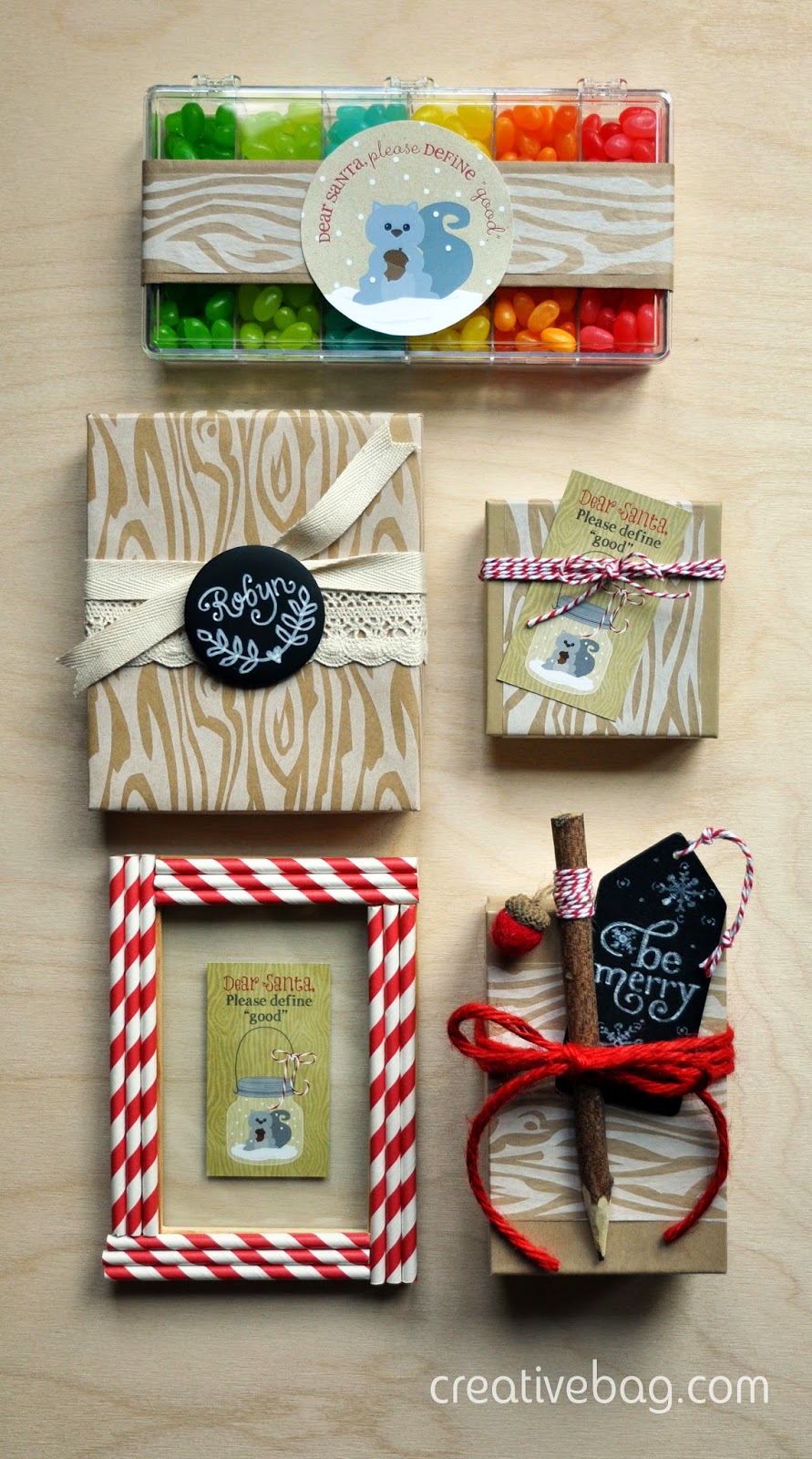 holiday gift wrapping with Creative Bag