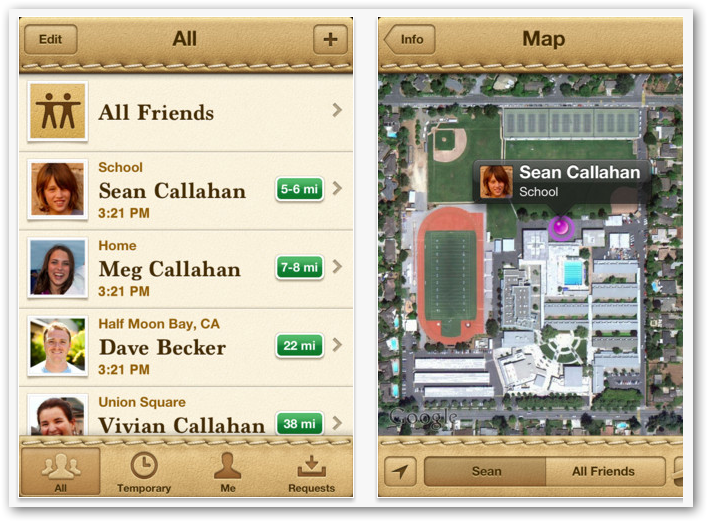 Encontrar amigos y familiares en tu iPhone, iPad o iPod touch