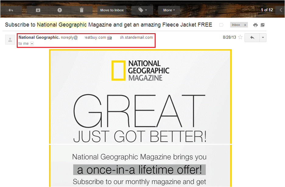 National Geographic email marketing mistakes