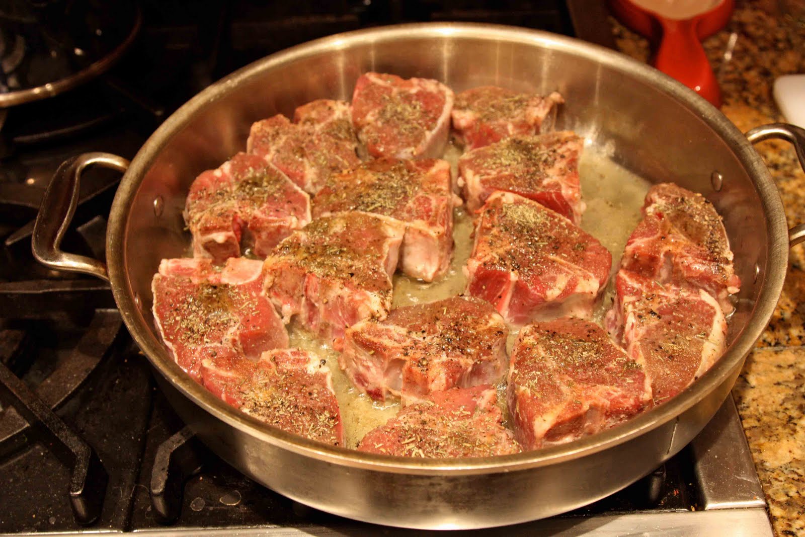 Lamb Chops with Roasted Root Vegetables and Israeli Couscous