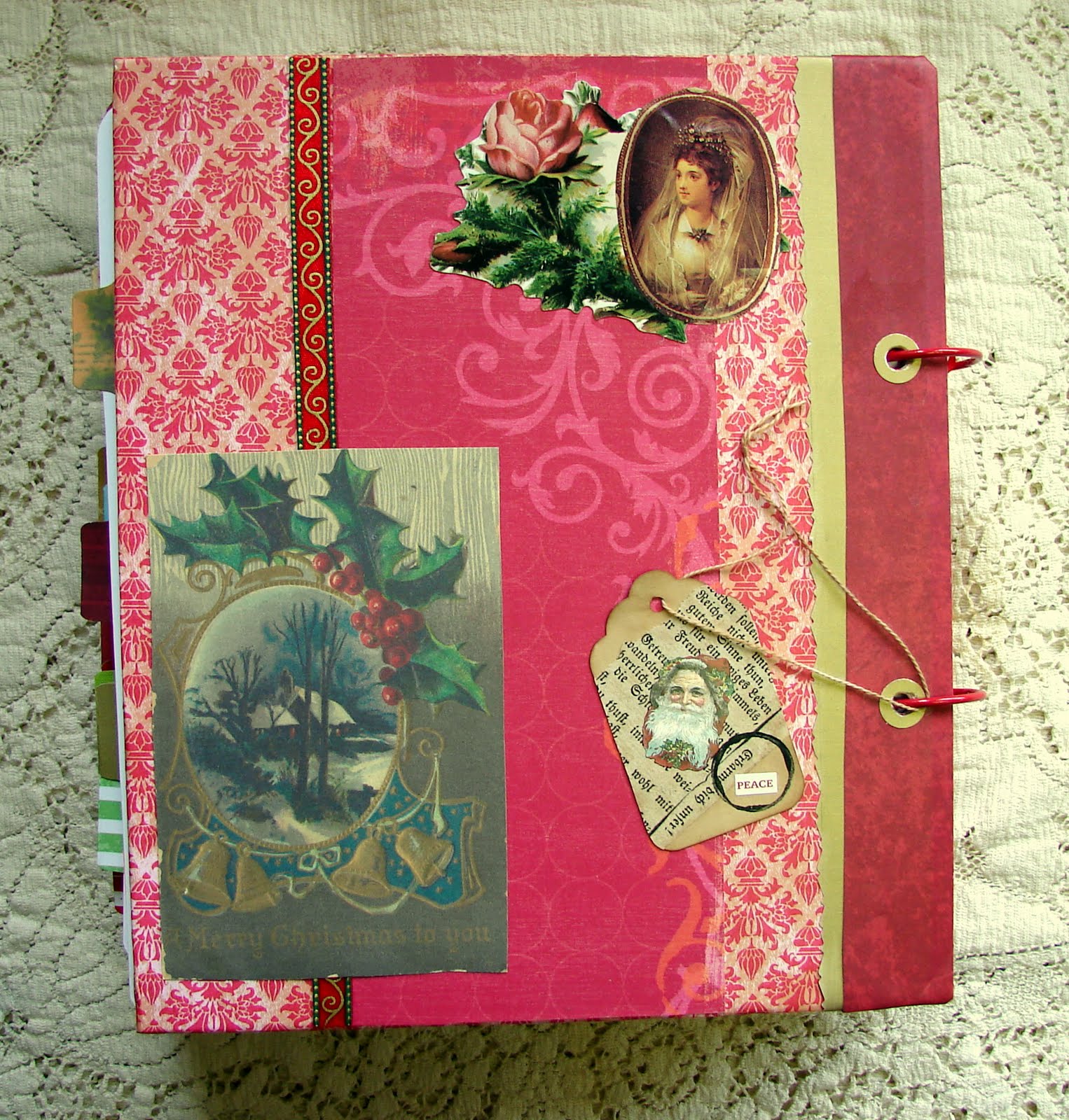 ARTiCREATE by Lynn Lindley *Holiday Decor Ideas* Altered Art Book