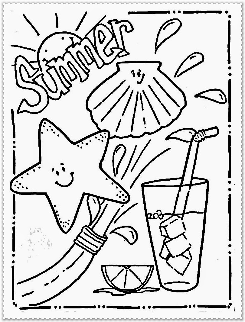 Summer Design Coloring Pages 28 Images 9 Summer Coloring