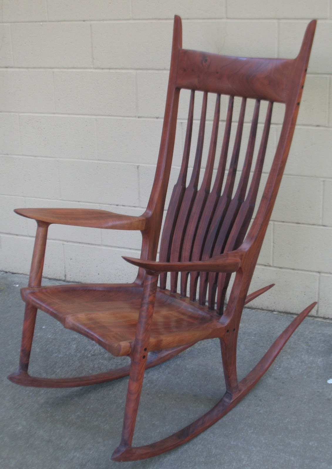 The Craftsman Maloof Style Rocking Chair