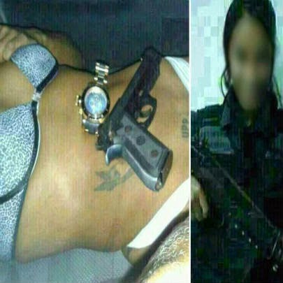 novos vídeos Morena da UPP posa com armas de PMs e fotos vazam