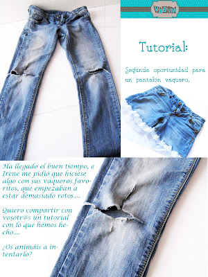 Tutorial pantalones vaqueros DIY