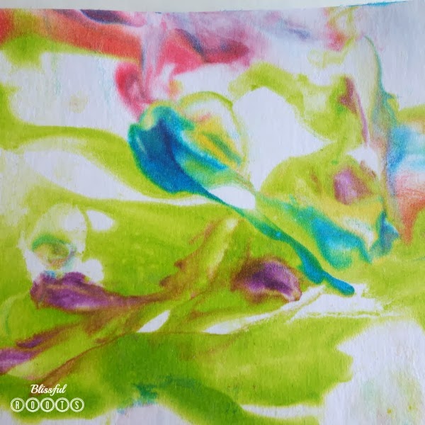 BLISSFUL ROOTS Shaving Cream & Food Coloring Art For Kids