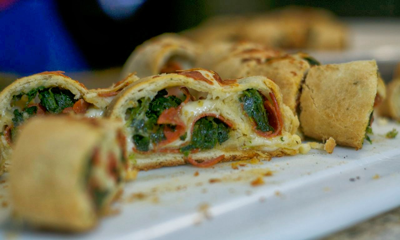 365 Days of Baking and More Spinach Pepperoni Bread