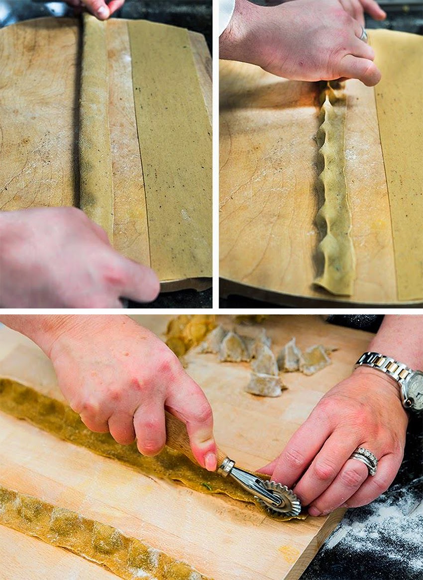 Braised Oxtail Agnolotti WILD GREENS & SARDINES