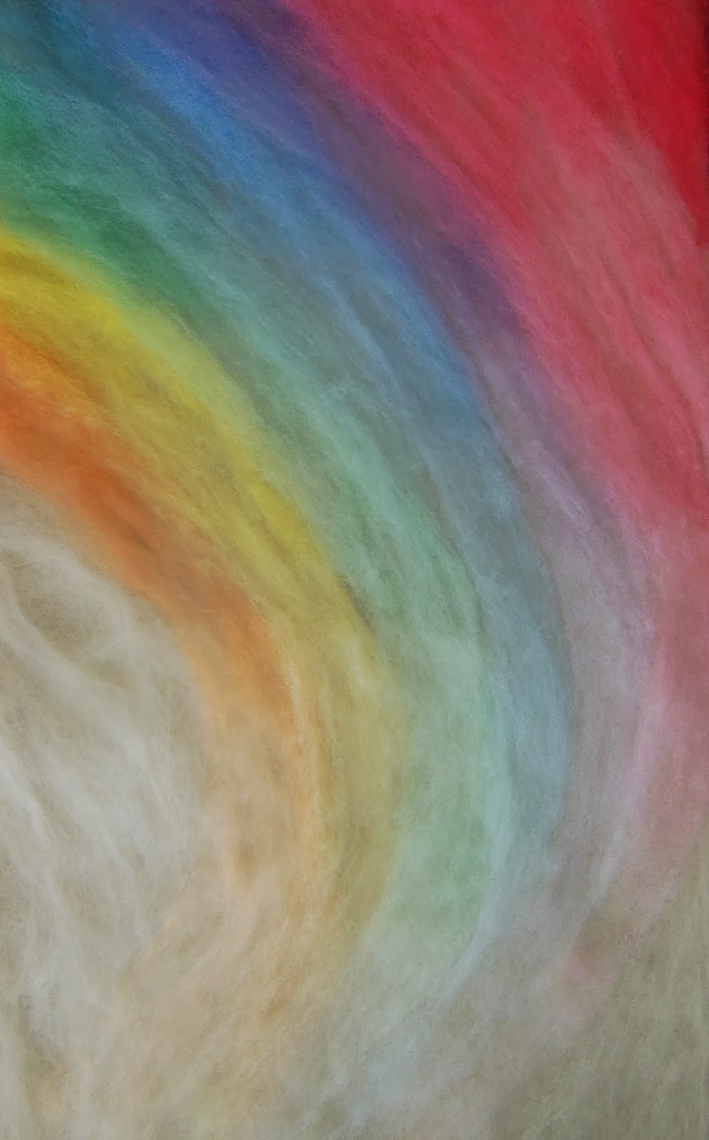 Claudia Marie Felt Rainbow Needle Felt Wool Painting Tutorial