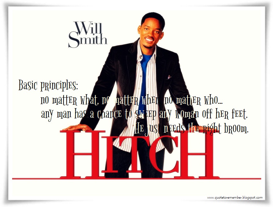 any man has a chance to sweep any woman off her feet.