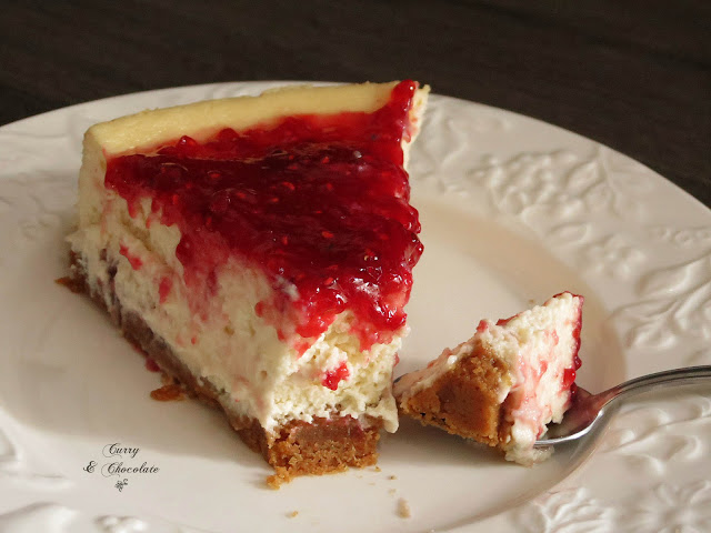 Tarta rústica de queso con mermelada de frambuesa - Raspberry cheesecake Tarta rústica de queso con mermelada de frambuesa - Raspberry cheesecake