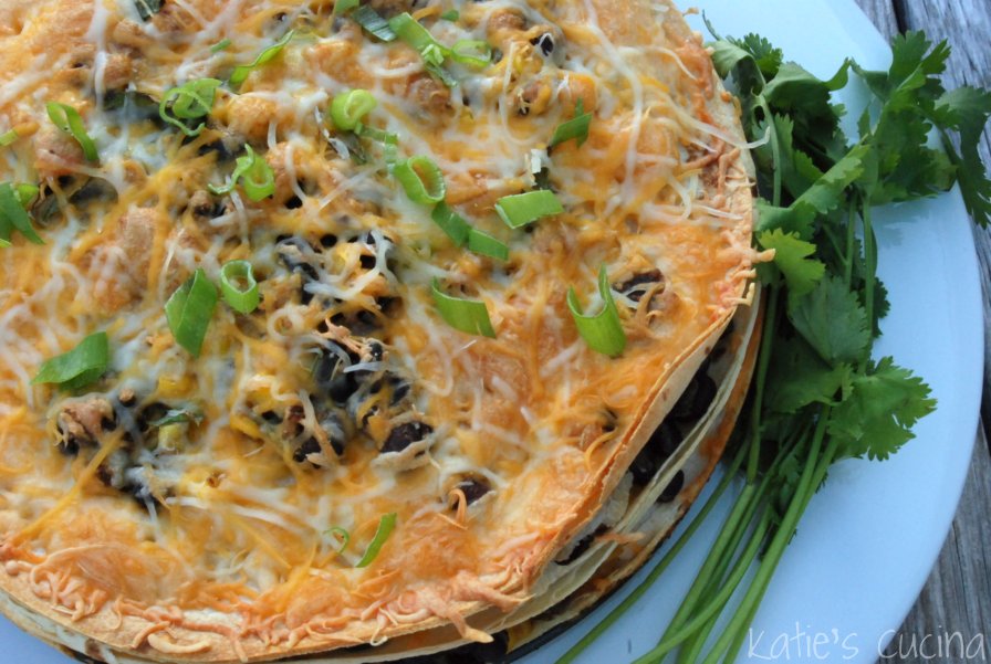 Tortilla and Black Bean Pie Katie's Cucina