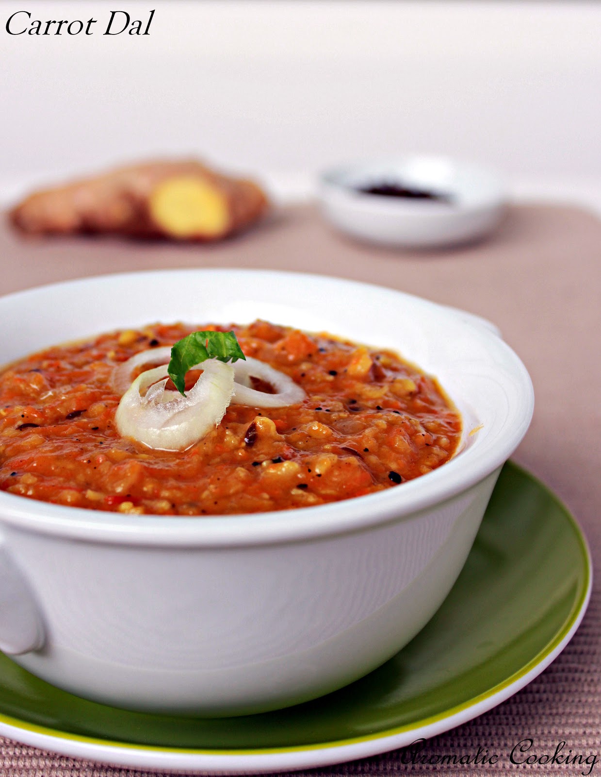 Aromatic Cooking Carrot Dal