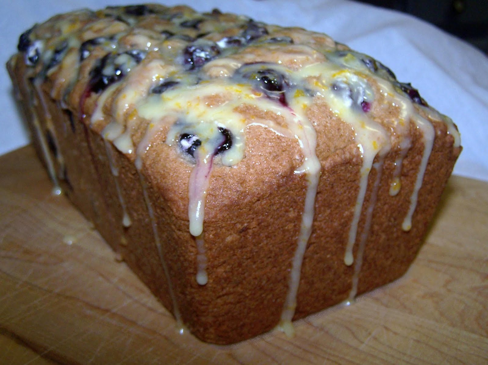 EZ Gluten Free Gluten Free Orange Glazed Blueberry Loaf Cake