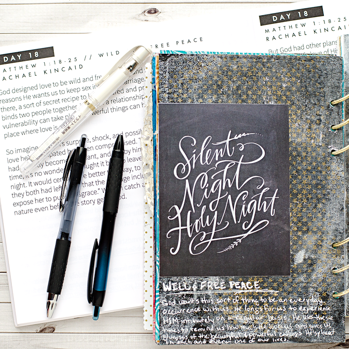 Heather Greenwood Designs Merry CHRISTmas Advent Art Worship Journal