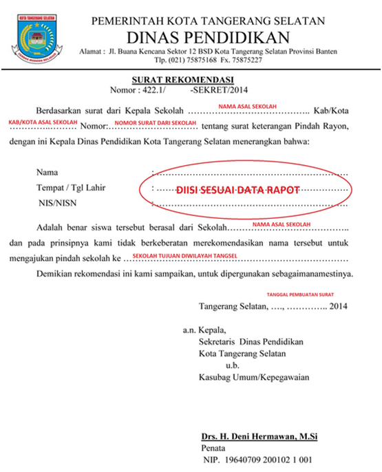 Syarat Pembuatan Surat Mutasi Siswa Masuk Dan Keluar Kota