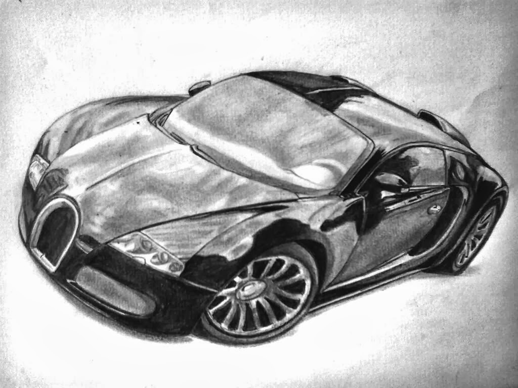 Bugatti Veyron drawing