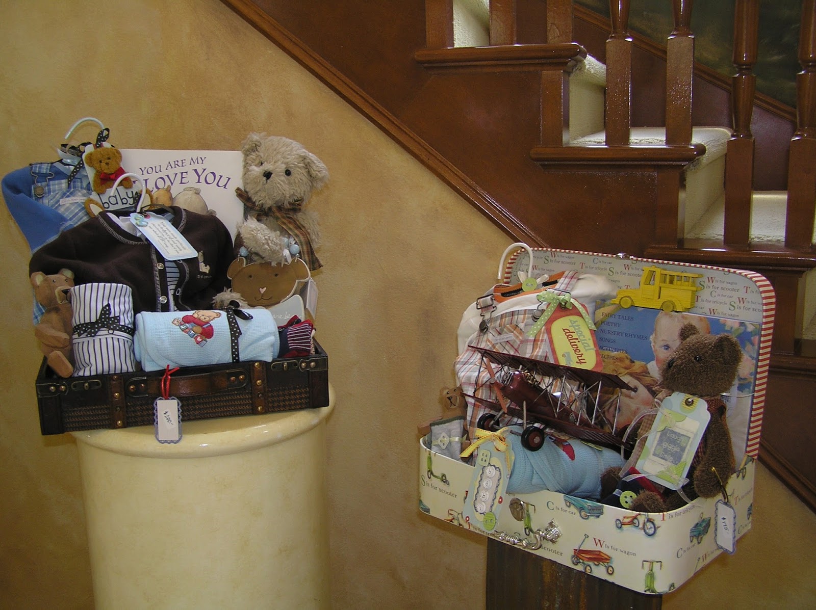 White Horse Relics Unique Themed Baby Gift Baskets!