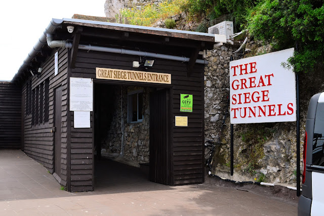 Entrance to the Great Siege Tunnels, a majority of which were excavated by hand between 1782 - 1783 by the British troops.