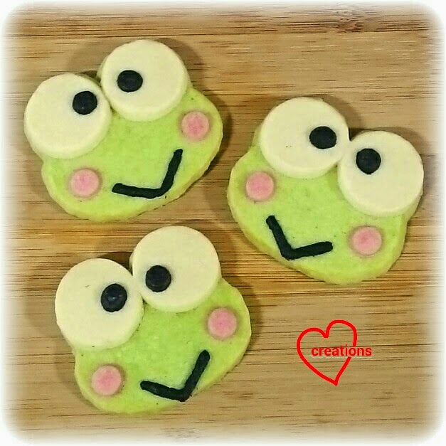 Loving Creations for You Keroppi Shortbread Cookies Loving Creations for You Keroppi Shortbread Cookies