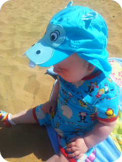 me and i, baby at beach, ten month old baby boy, funky boys clothes