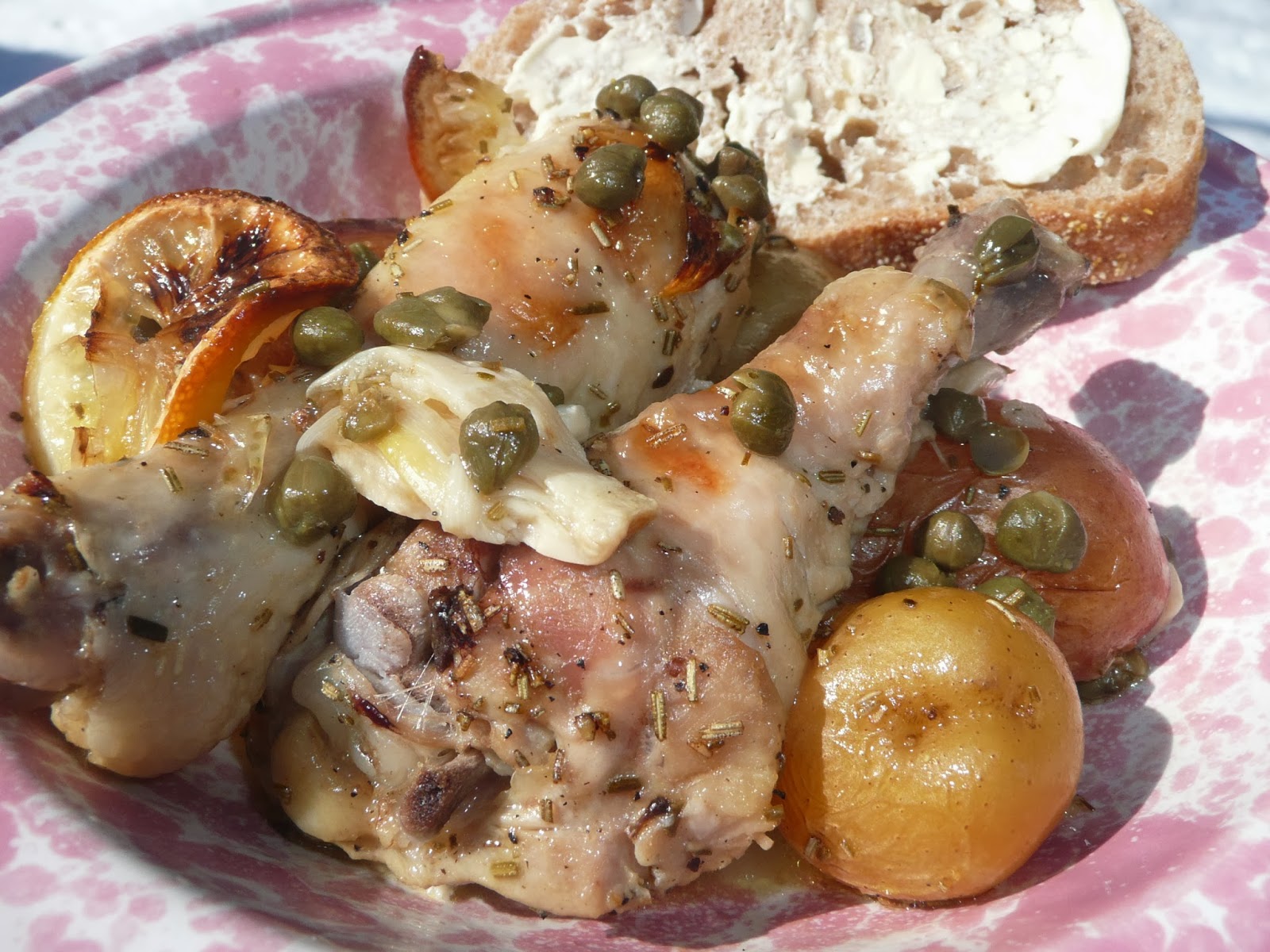 Everyday Dutch Oven LemonRosemaryGarlic Chicken and Potatoes
