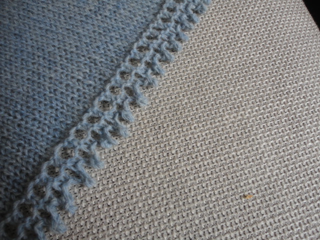 bordure picot tricot