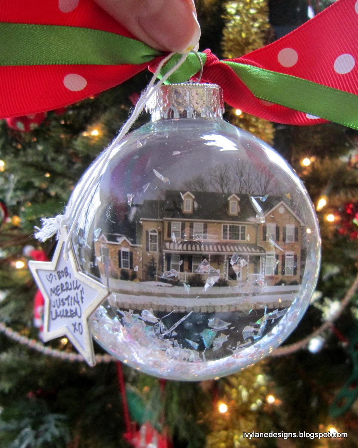 IVY LANE DESIGNS DIY Glass Photo Ornaments