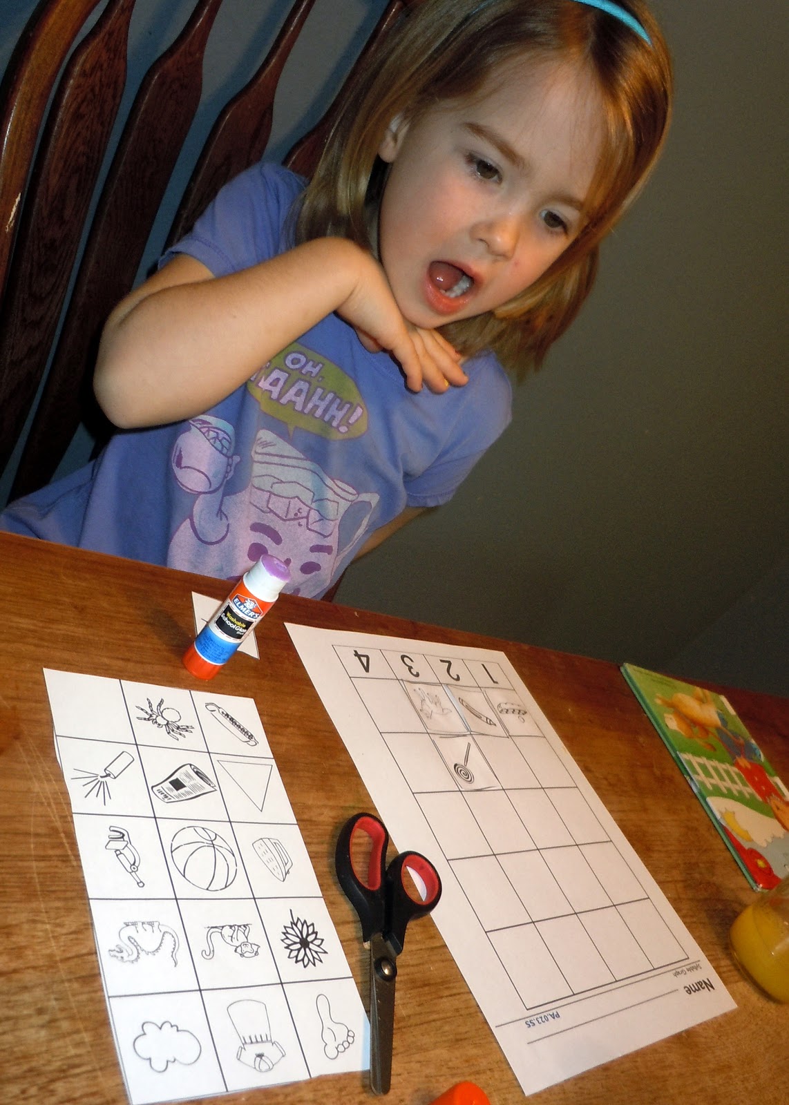 Adventures at the Kitchen Table Syllable Sort