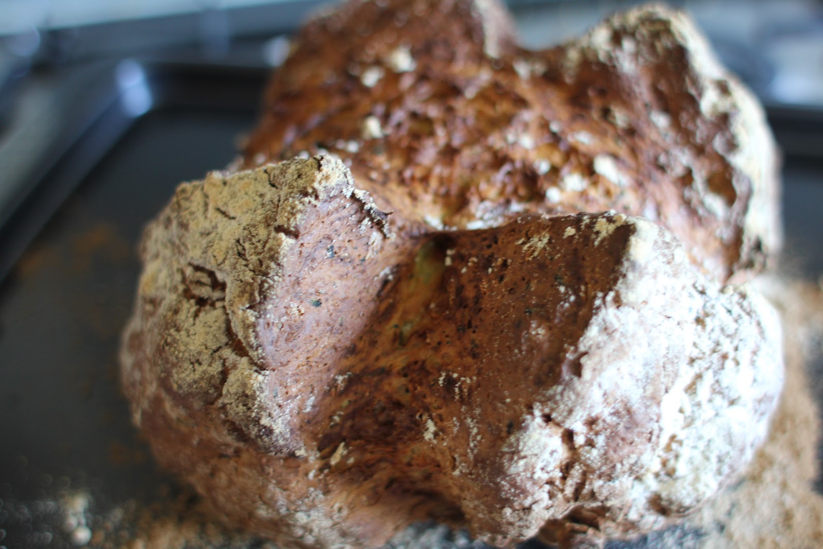 mamacook Soda Bread with Spinach and Thyme