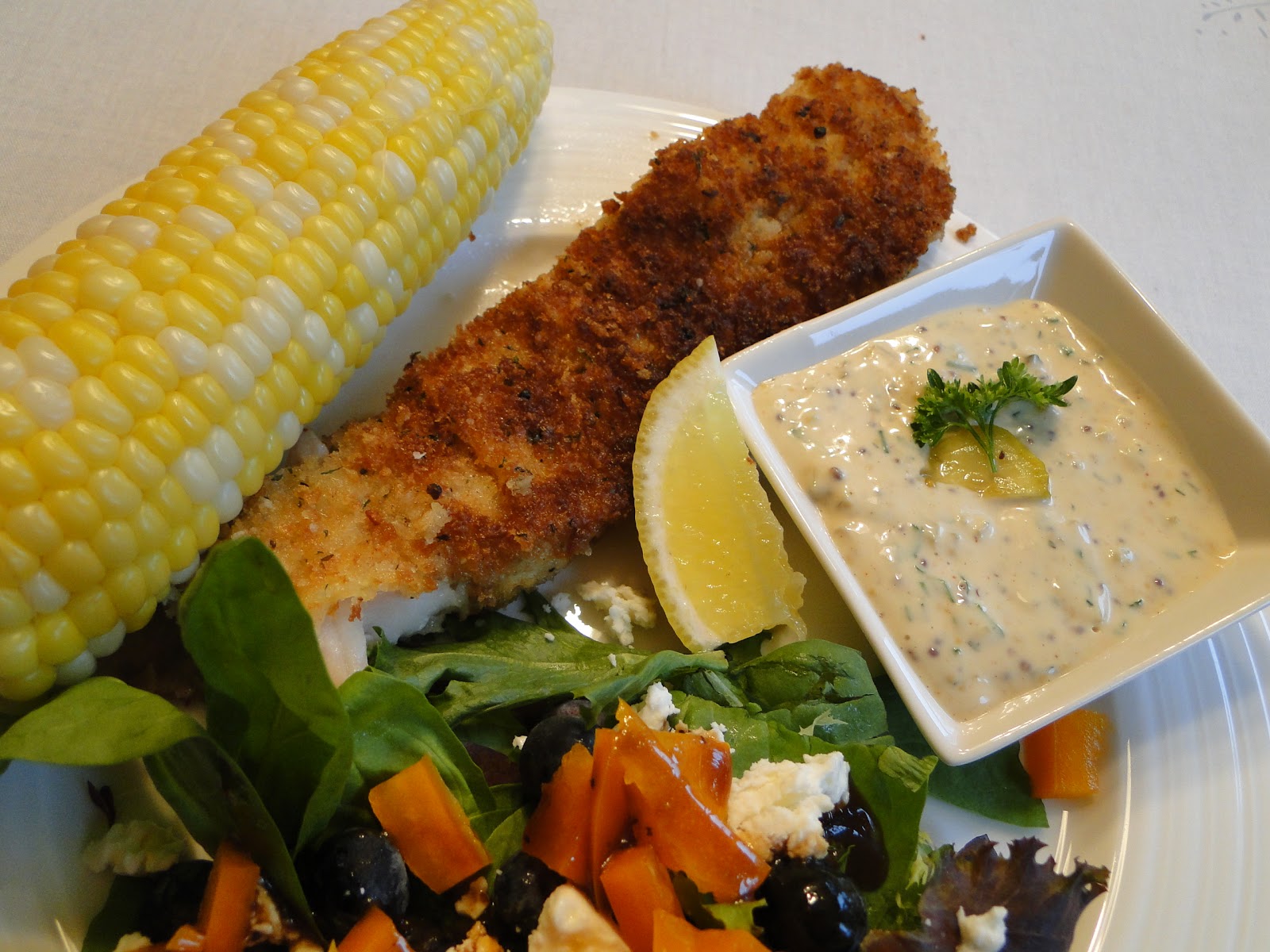 Mennonite Girls Can Cook Fish with Remoulade sauce
