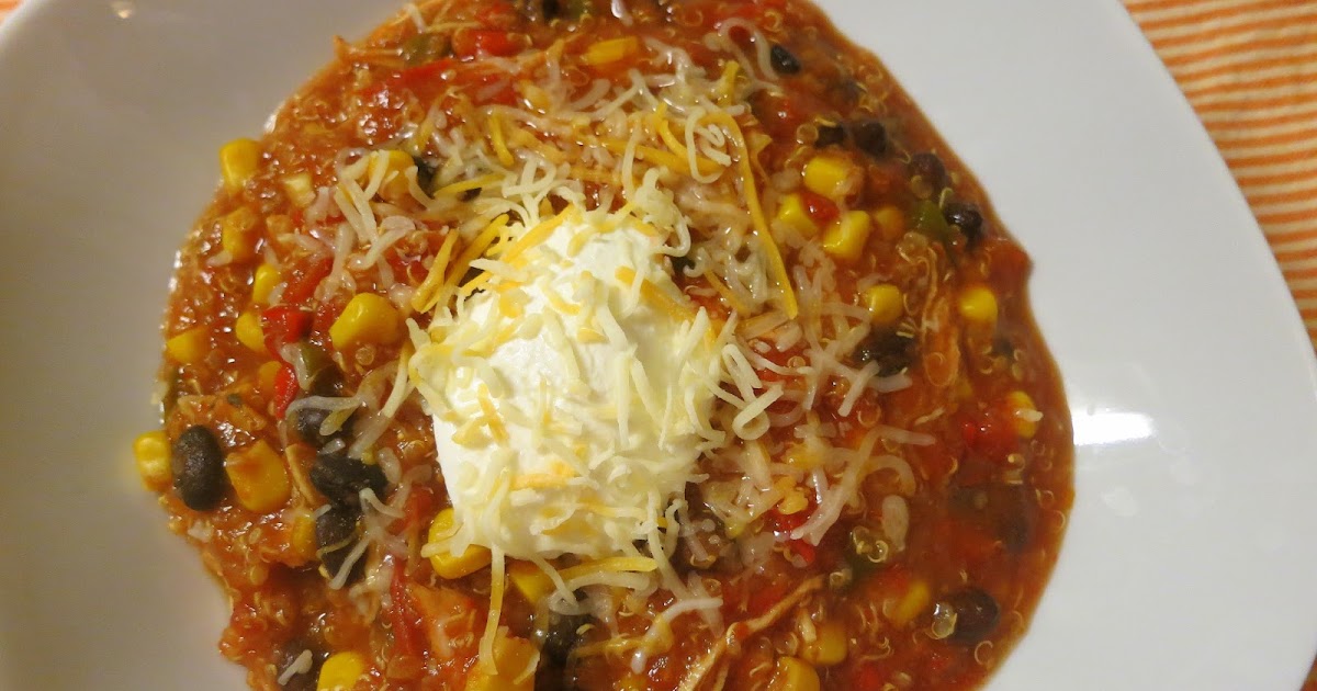 Elizabeth's Dutch Oven Slow Cooker Quinoa Chicken Chili