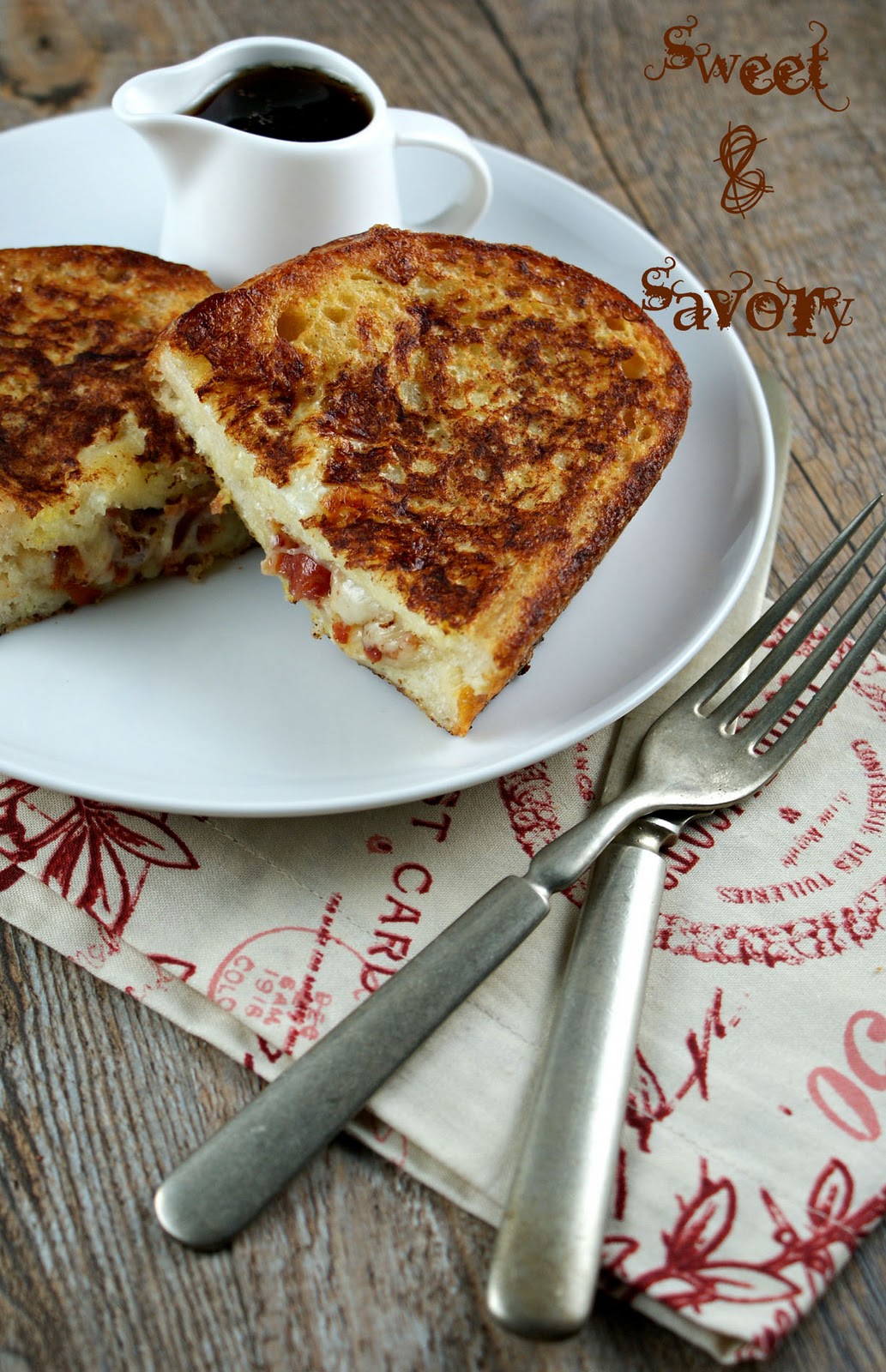 Authentic Suburban Gourmet Gruyere & Bacon Stuffed French Toast