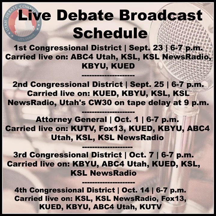er County Forum Utah Elections 2014 Utah Debate Commission Live